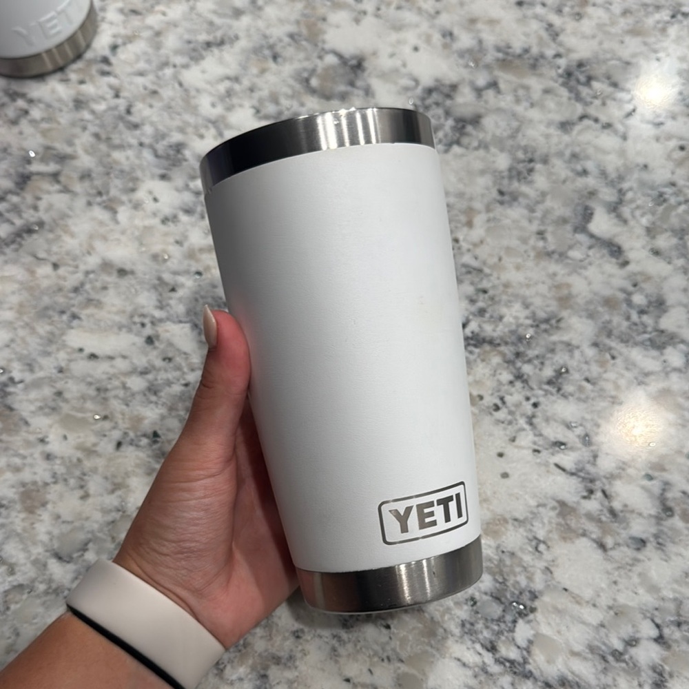 YETI Classic White Travel Mug